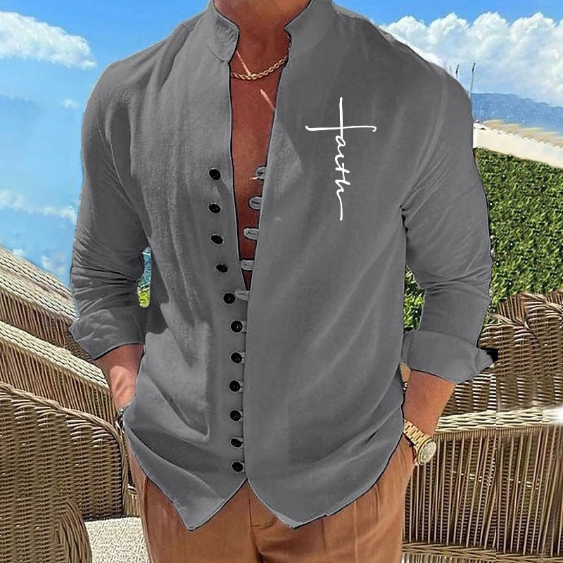 Herren luftige Hemdbluse R&B