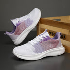 Damen sportive Laufschuhe mit atmungsaktivem Obermaterial und dämpfender Sohle R&B