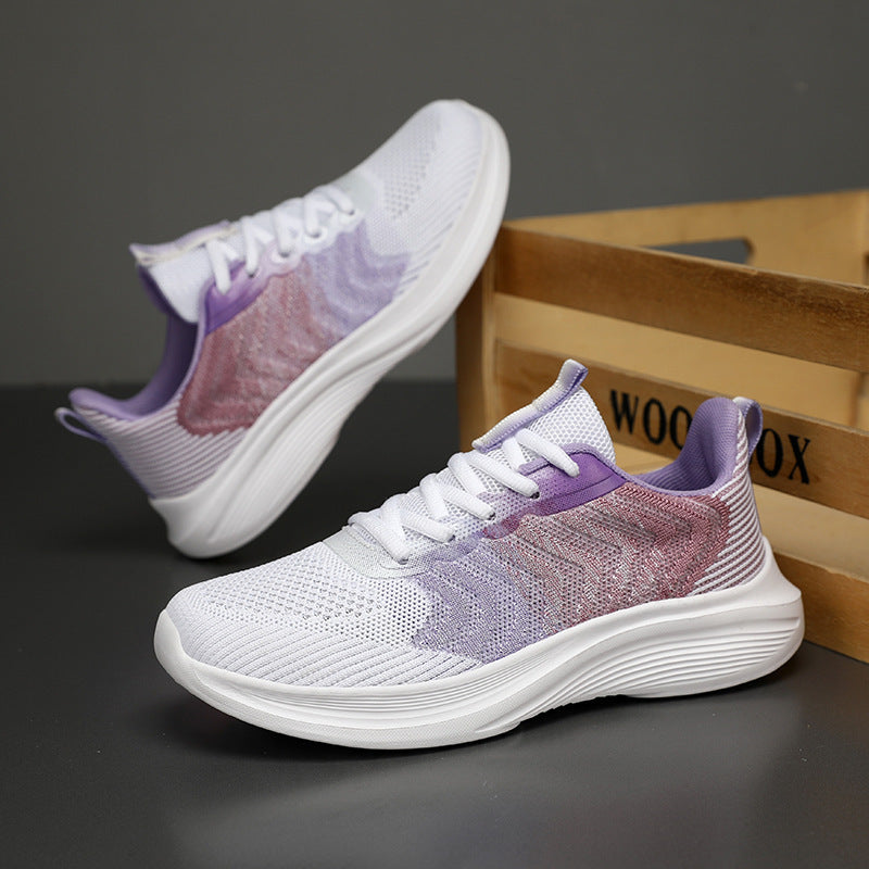 Damen sportive Laufschuhe mit atmungsaktivem Obermaterial und dämpfender Sohle R&B