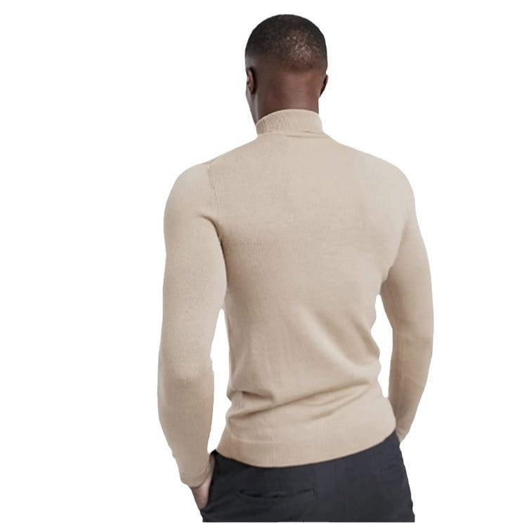 Herren hochabschließender Rollkragenpullover R&B