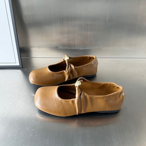 Damen elegante Ballerinas mit dekorativem Riemen und komfortablem Fußbett R&B