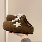 Damen bequeme Clogs mit modischem Sternemblem und rutschfester Sohle R&B