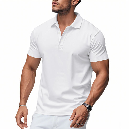 Herren Polohemd mit modernem Schnelltrocknungsstoff und eleganter Passform R&B