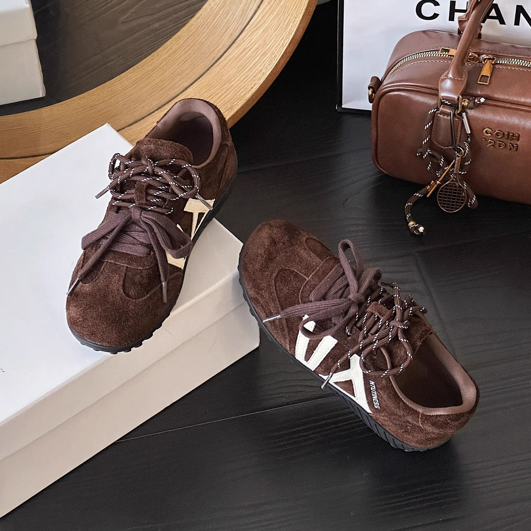 Damen Sportliche Wildledersneaker mit modischem Design und innovativem Dämpfungssystem R&B