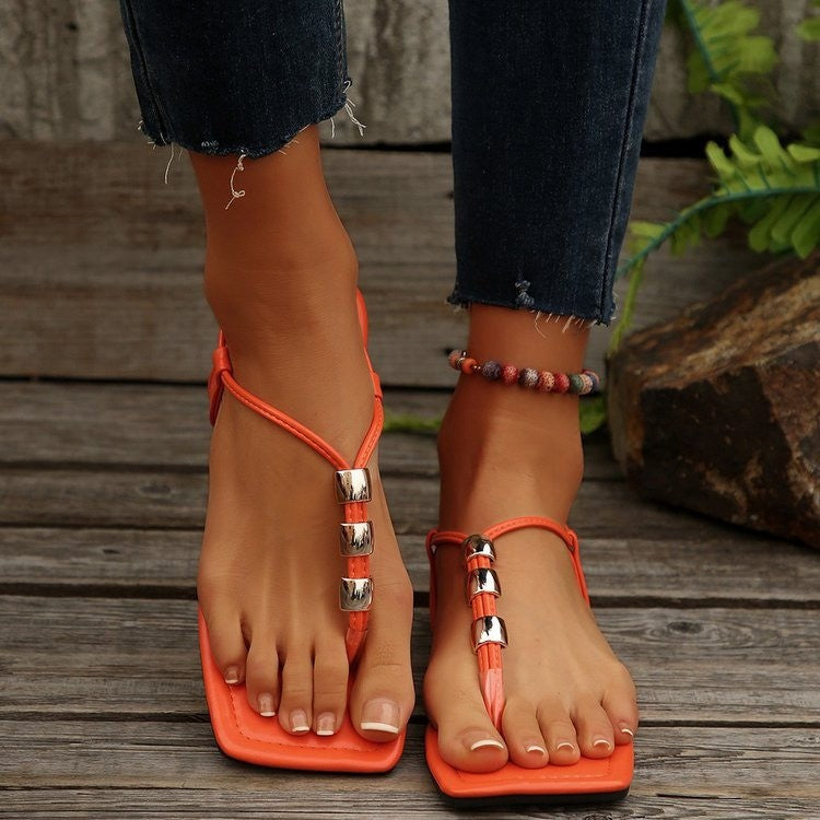 Damen Zehentrenner Sandalen mit eleganten Akzenten R&B