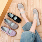 Damen Atmungsaktive Ballerinas mit elastischem Riemen