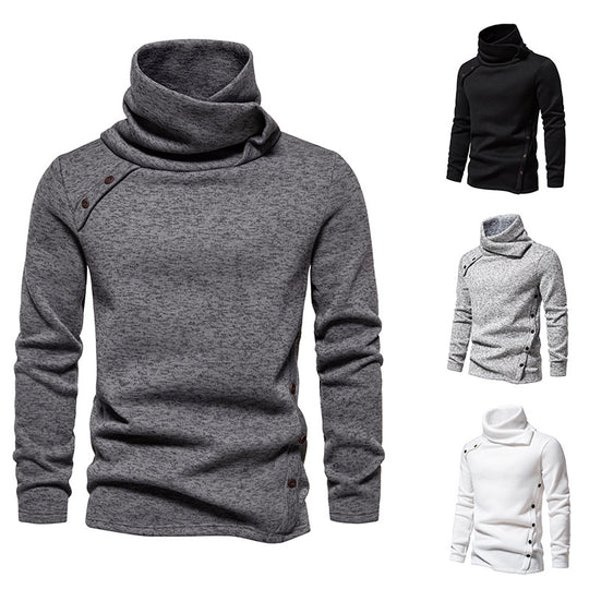 Herren modischer Rollkragenpullover mit einzigartigem Design R&B