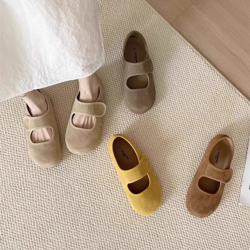 Damen Bequeme Clogs mit Klettverschluss und ergonomischer Sohle R&B