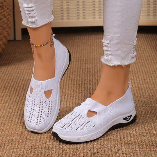 Damen Slip-On Sportschuhe mit luftdurchlässigem Netzdesign R&B