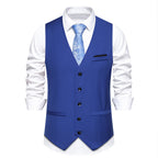 Herren elegante Anzugweste mit feiner Struktur und hochwertigem Material