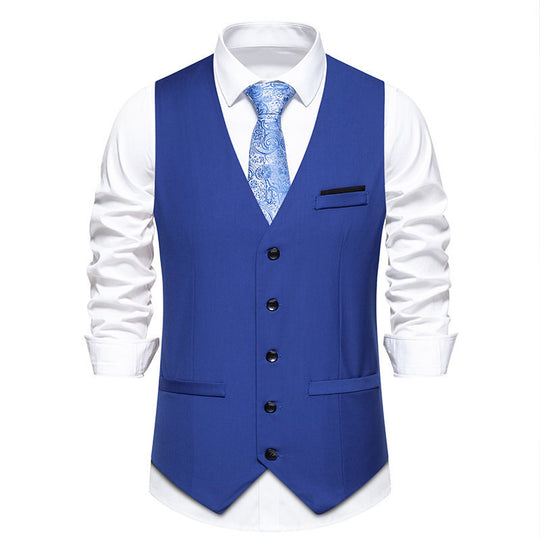 Herren elegante Anzugweste mit feiner Struktur und hochwertigem Material R&B