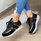 Damen modische Sneakers mit luxuriösen Akzenten und atmungsaktiver Sohle R&B