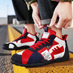 Damen Sportliche High-Top Sneakers mit robuster Profilsohle und atmungsaktiven Einsätzen