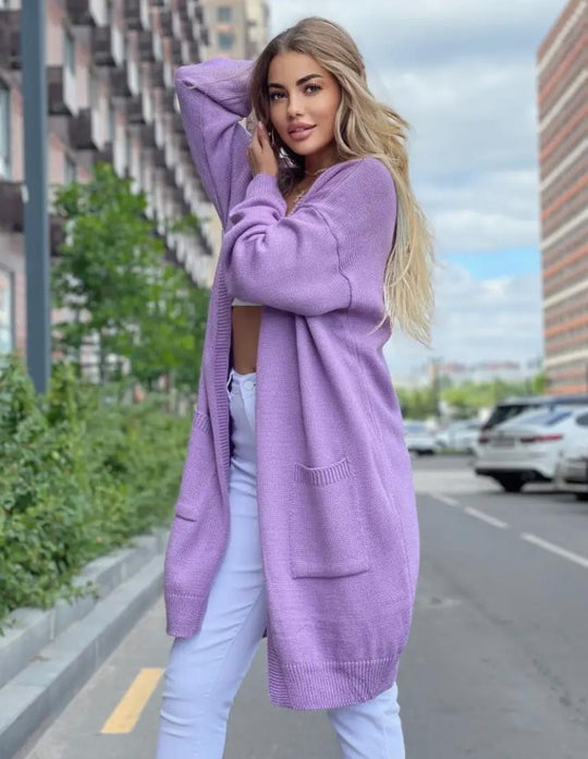 Damen Langstrickjacke R&B