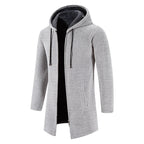 Herren modische Premium-Fleecejacke mit Kapuze und seitlichen Taschen R&B