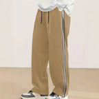 Herren komfortable Freizeithose mit seitlichem Streifen R&B