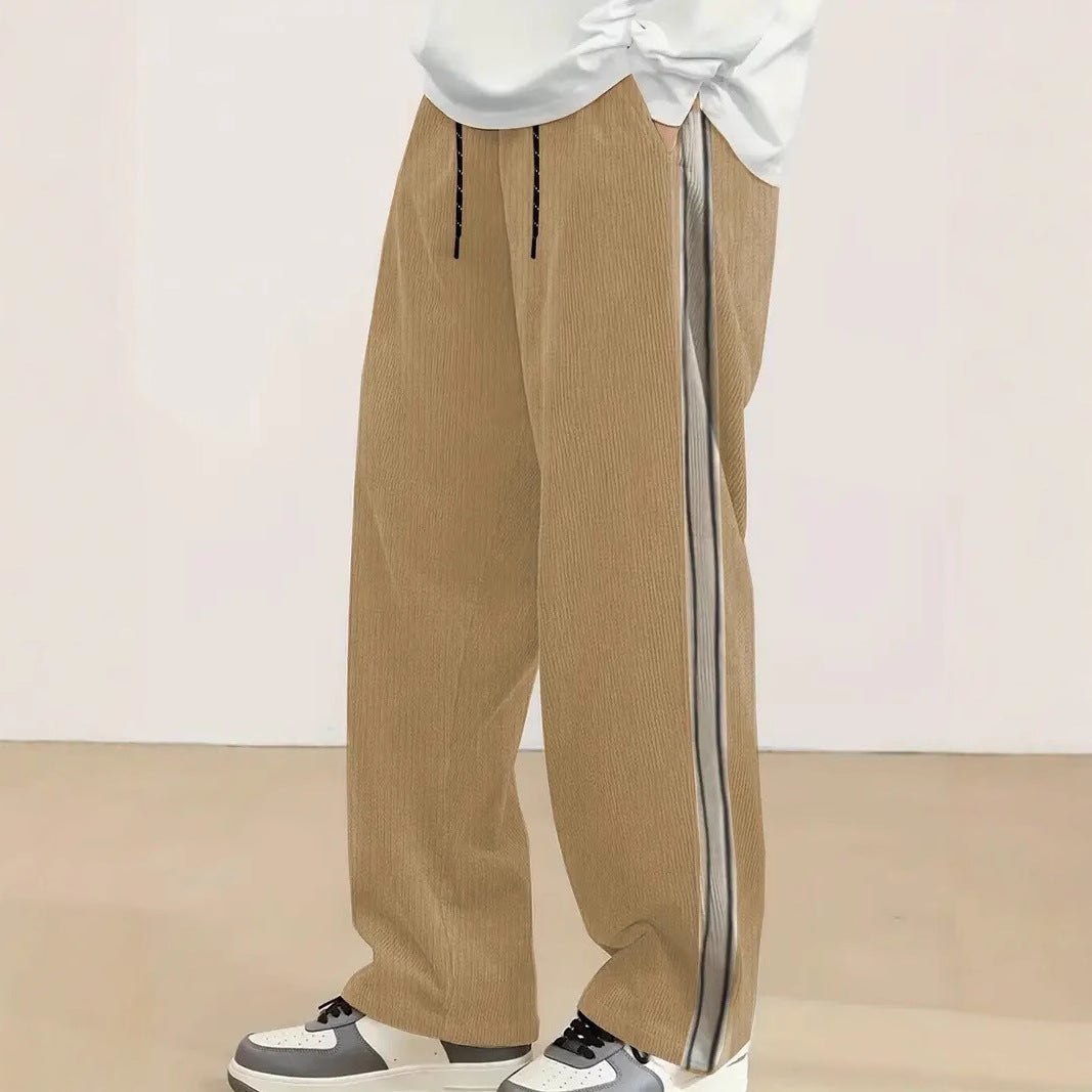 Herren komfortable Freizeithose mit seitlichem Streifen R&B