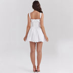 Damen verspieltes A-Linien Kleid mit Rüschendetails R&B
