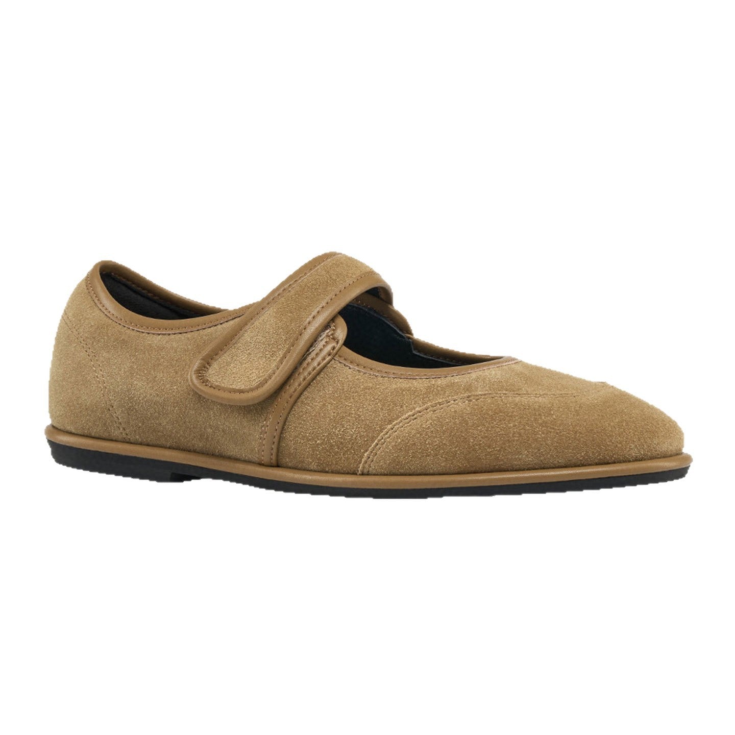 Damen Ballerinas mit verstellbarem Riemen und weichem Wildleder R&B