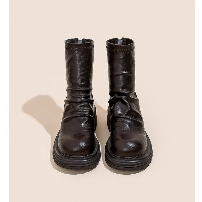 Damen modische Stiefel mit rutschfester Sohle und weichem Obermaterial R&B