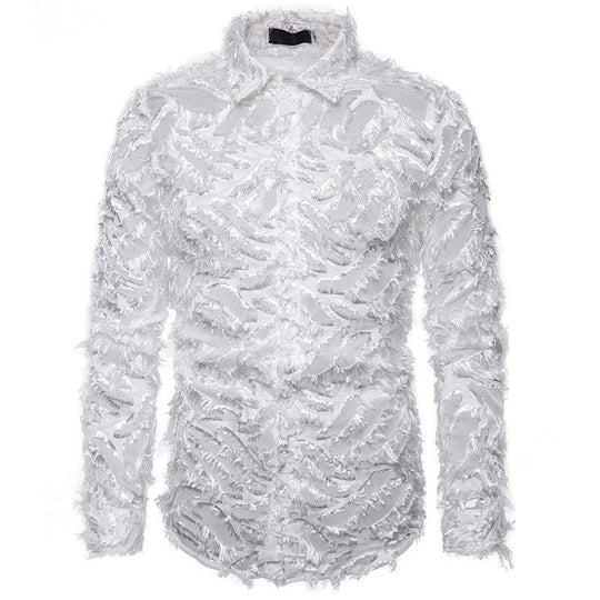 Herren Modisches Hemd mit strukturiertem Design R&B