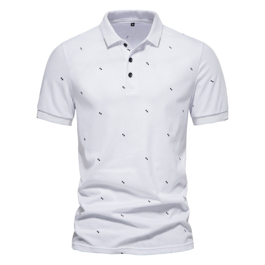 Herren Polohemd mit feinem Muster R&B