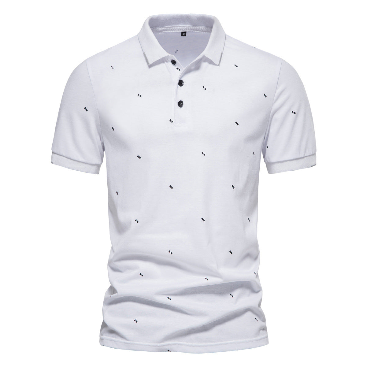 Herren Polohemd mit feinem Muster