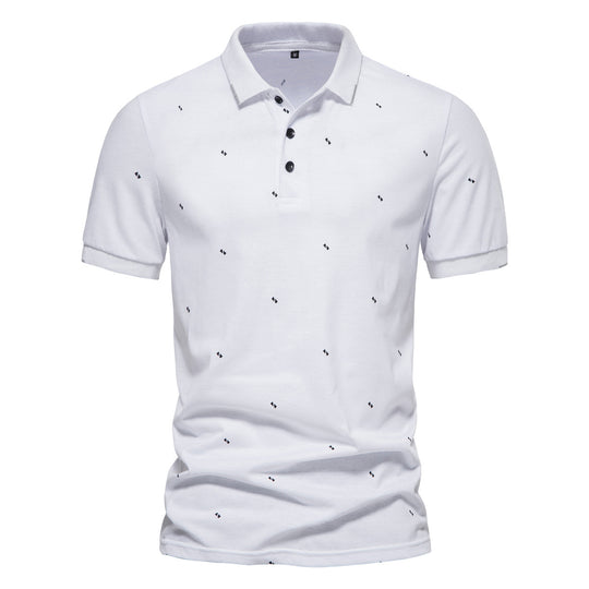 Herren Polohemd mit feinem Muster R&B