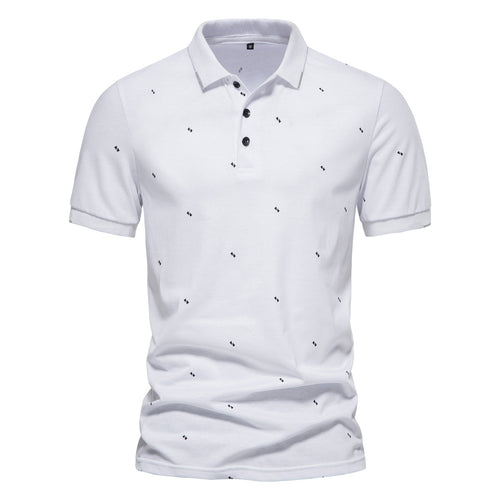 Herren Polohemd mit feinem Muster R&B