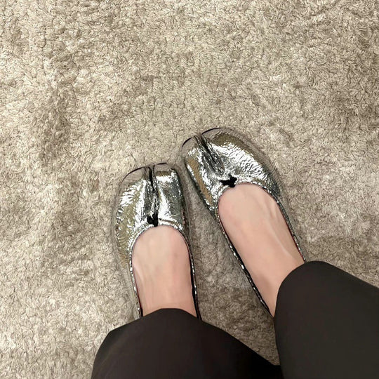 Damen Ballerinas mit dekorativer Schleifenapplikation R&B