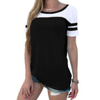 Damen Sportliches Kurzarmshirt R&B