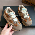 Damen Komfortable Sneaker mit flauschigem Obermaterial und stabiler Sohle
