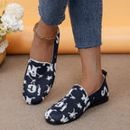 Damen Modische Slip-On Schuhe aus atmungsaktivem Material mit stylischem Print R&B