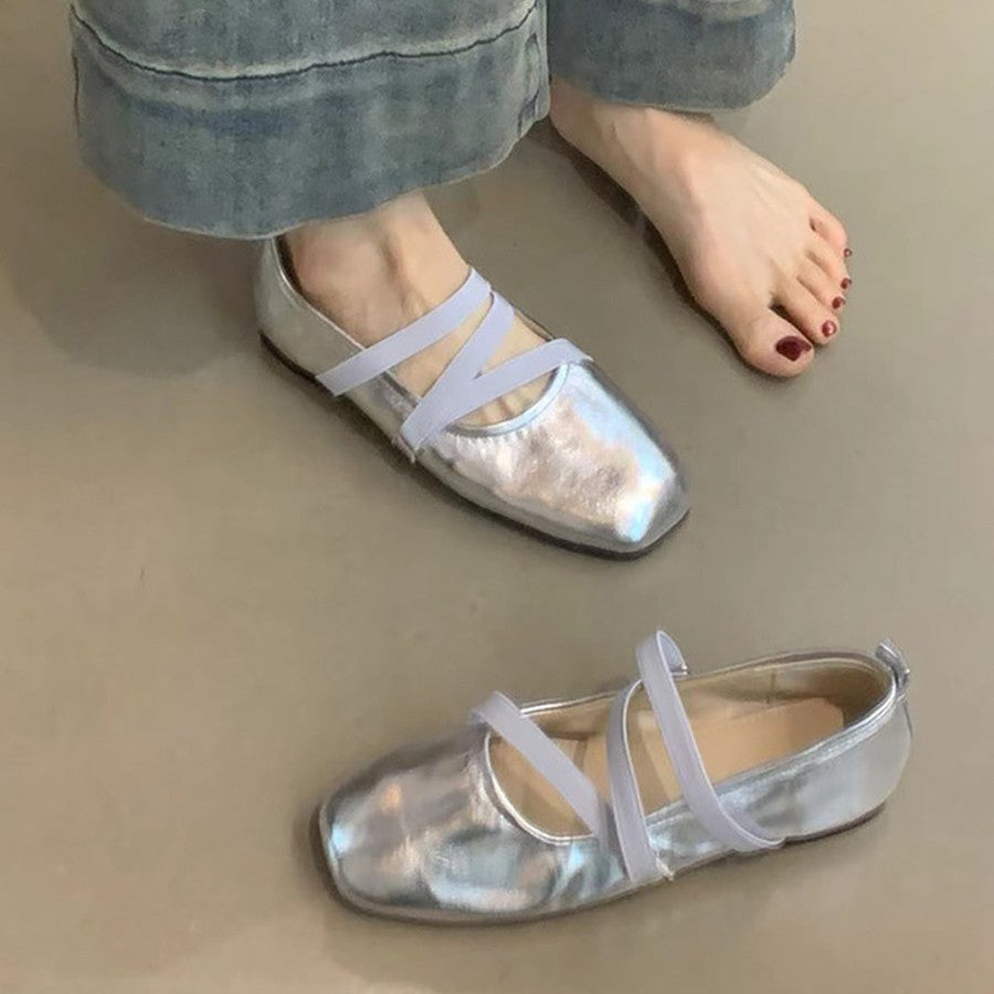Damen Ballerinas mit R&Brnem Riemchendesign und komfortabler Sohle R&B