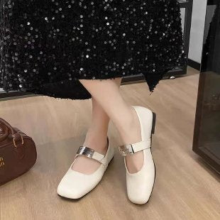 Damen Ballerinas mit modischer Riemchenverzierung R&B