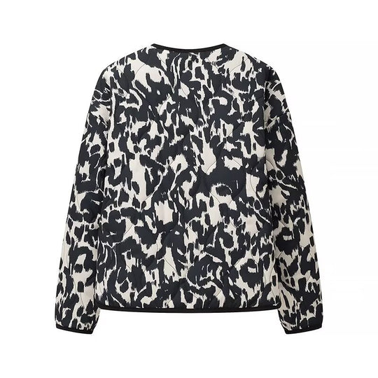 Damen Steppjacke mit modernem Muster und praktischen Taschen R&B
