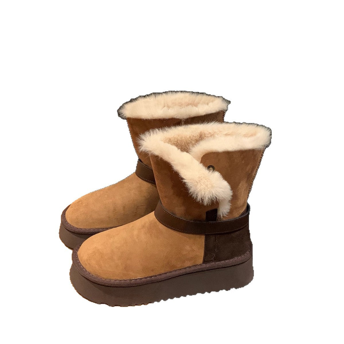 Damen kuschelige Winterstiefel mit warmem Futter und stylishen Details R&B