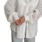 Damen Oversized Jacke mit strukturiertem Material R&B