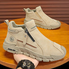 Damen Sneaker mit modischem Reißverschluss und atmungsaktivem Futter