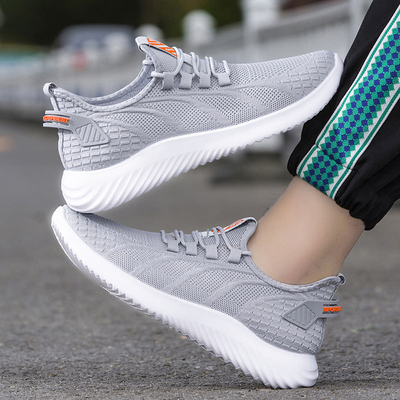 Damen Sportliche Sneakers mit flexiblem Mesh-Obermaterial und rutschfester Laufsohle R&B