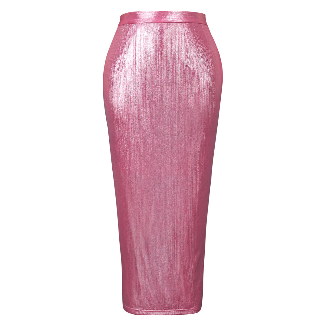 Damen Eleganter Pailletten-Midi-Rock R&B