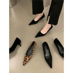 Damen modische spitze Pumps mit elegantem Absatz R&B