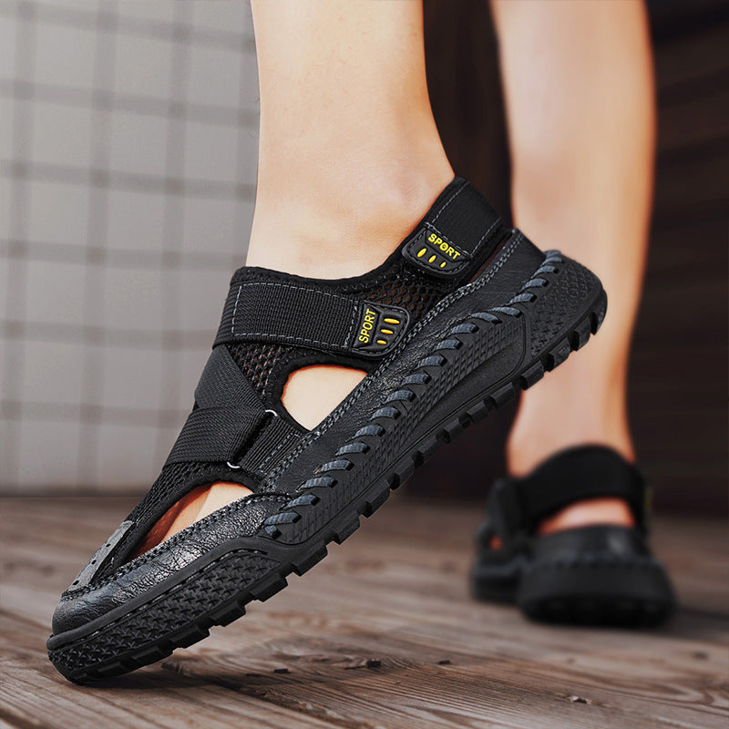 Damen Sport Sandalen mit atmungsaktivem Mesh und verstellbaren Riemen R&B