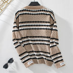 R&B | Gestreifter Strickpullover Mit Modernem Stil