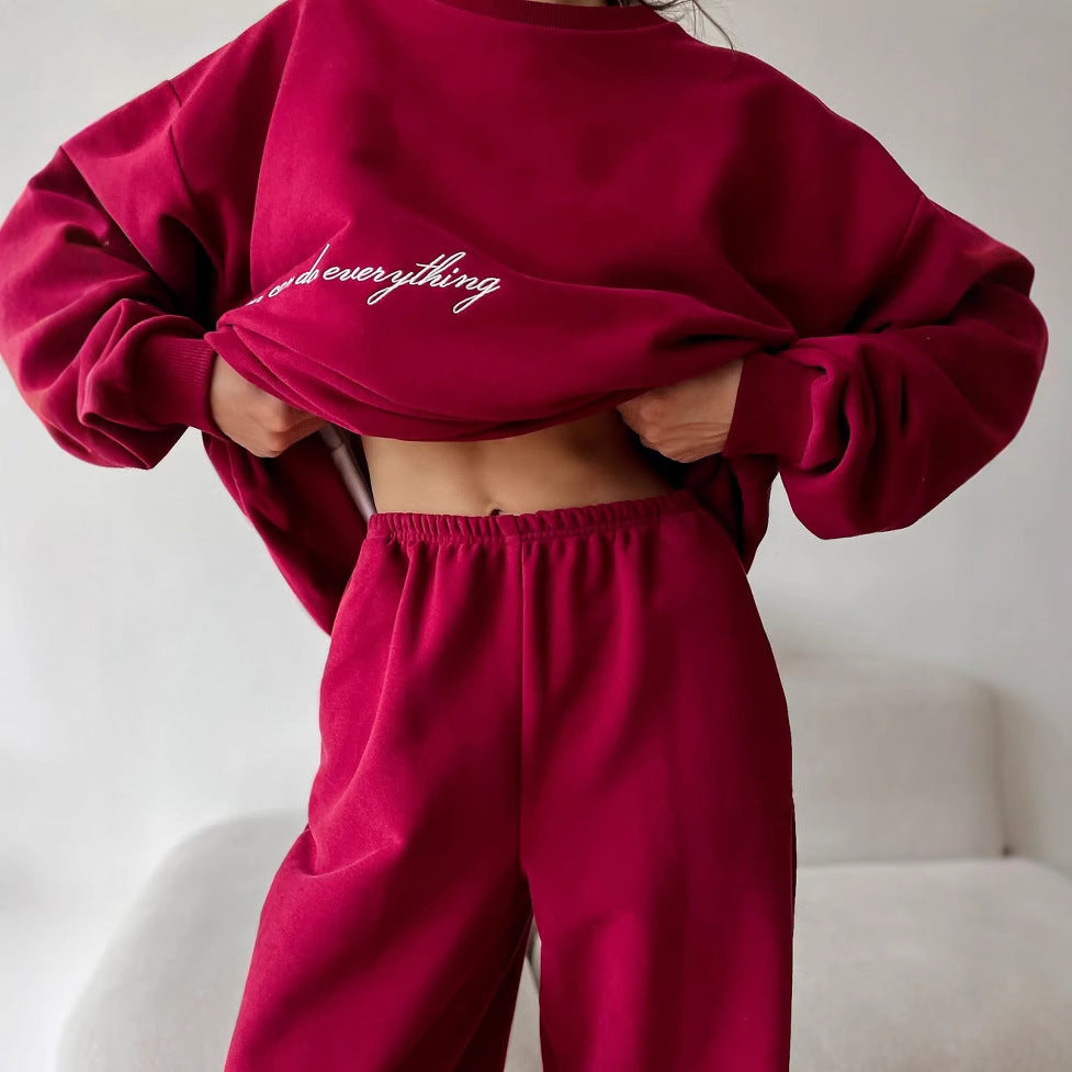 Damen Urbanes Relaxed-Fit Freizeit-Set aus weichem Material