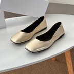 Damen Ballerinas mit elegantem Quadrat-Fußbett