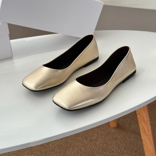 Damen Ballerinas mit elegantem Quadrat-Fußbett R&B