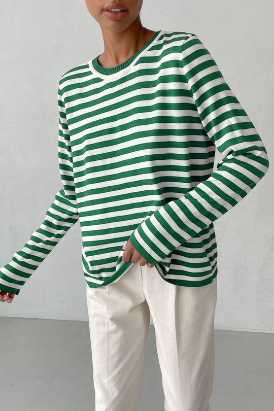 R&B | Klassischer Gestreifter Pullover