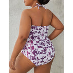Damen Hochgeschnittener Badeanzug mit modischem Cut-Out-Design R&B