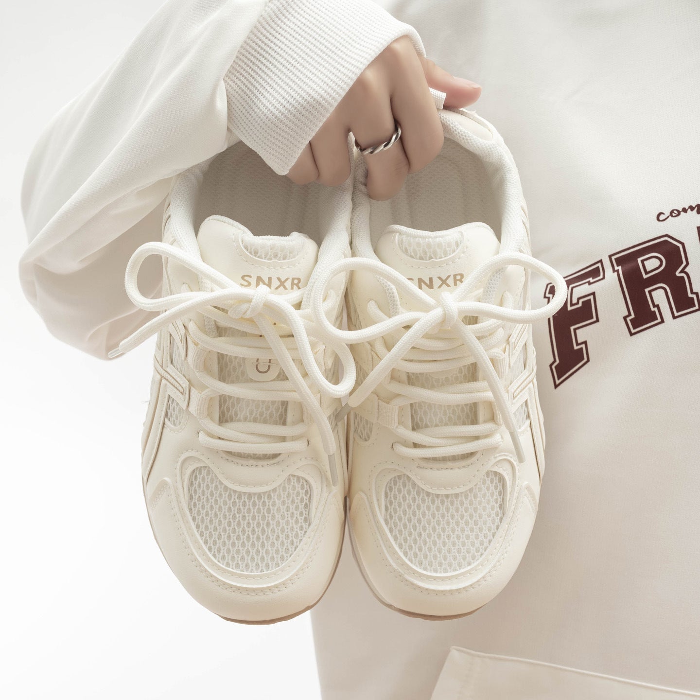 Damen Sportliche Sneakers mit atmungsaktiver Mesh-Oberfläche und rutschfester Sohle